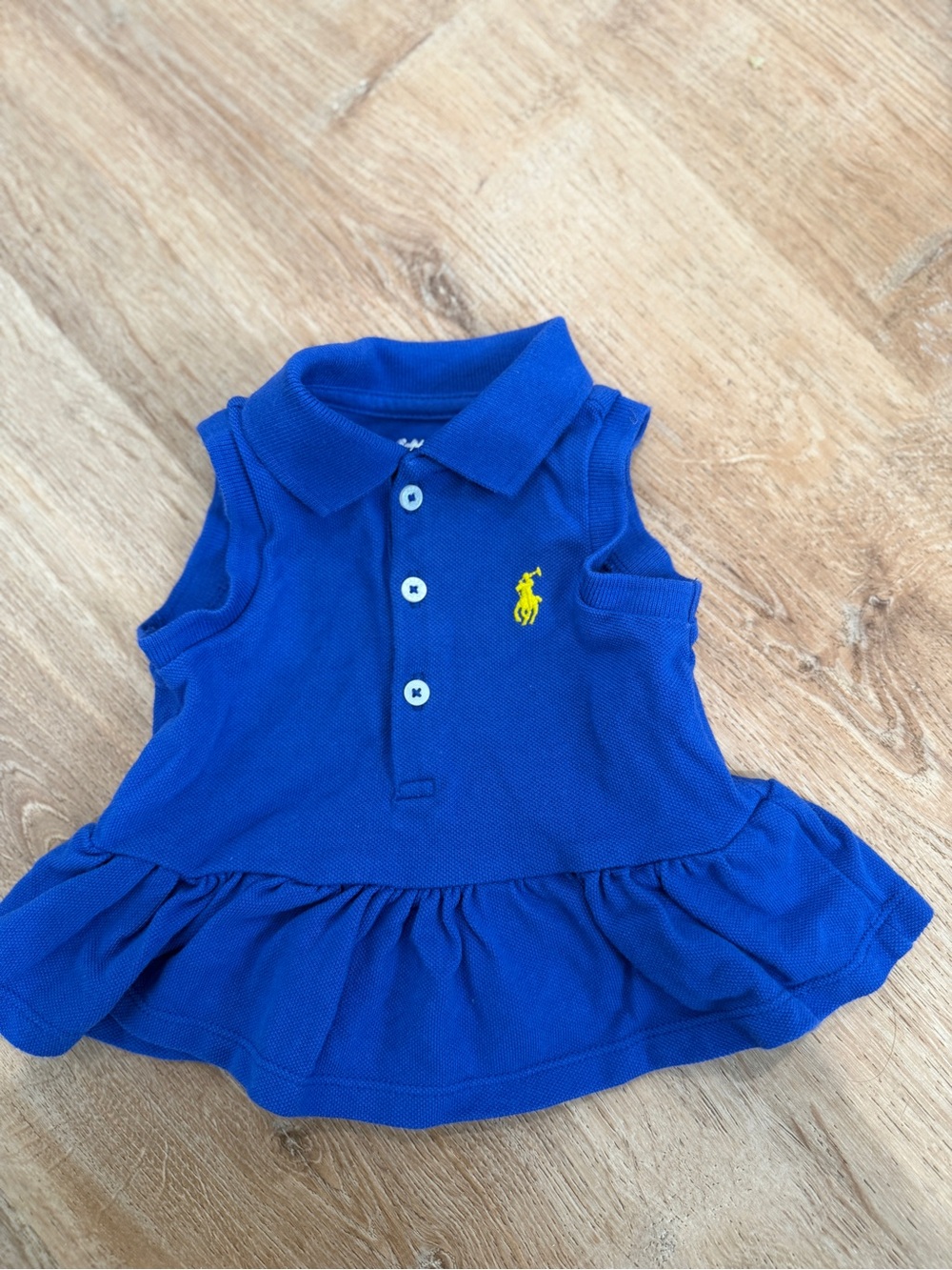 Ralph Lauren Royal Blue Sleeveless Polo Top